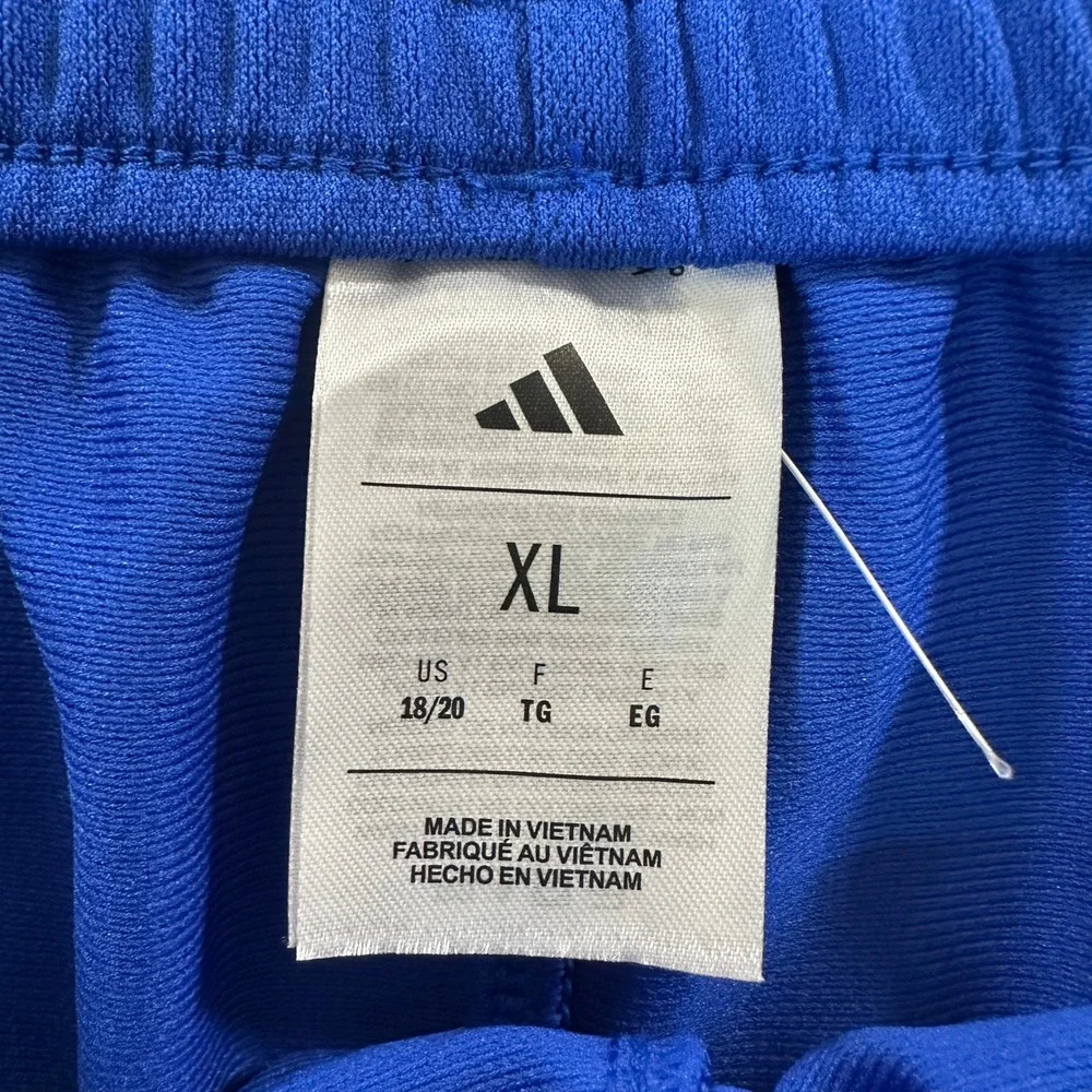 Adidas Sereno Boys Athletic Shorts Size Youth XL 18/20 Blue Polyester Pockets